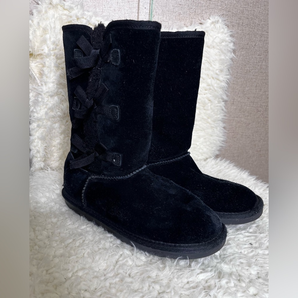 Koolaburra By Ugg Boots Girls Size 5 Youth Black